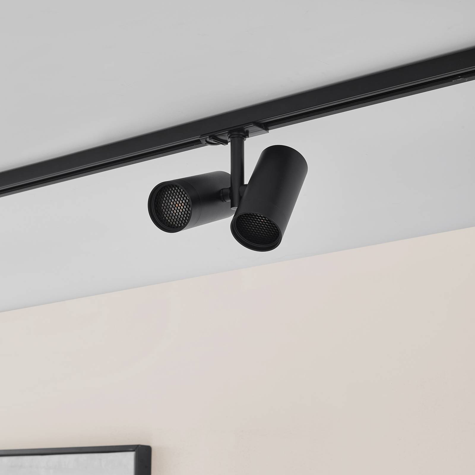 Lindby Stromschienenleuchte 'Linaro' in schwarz aus Aluminium-3