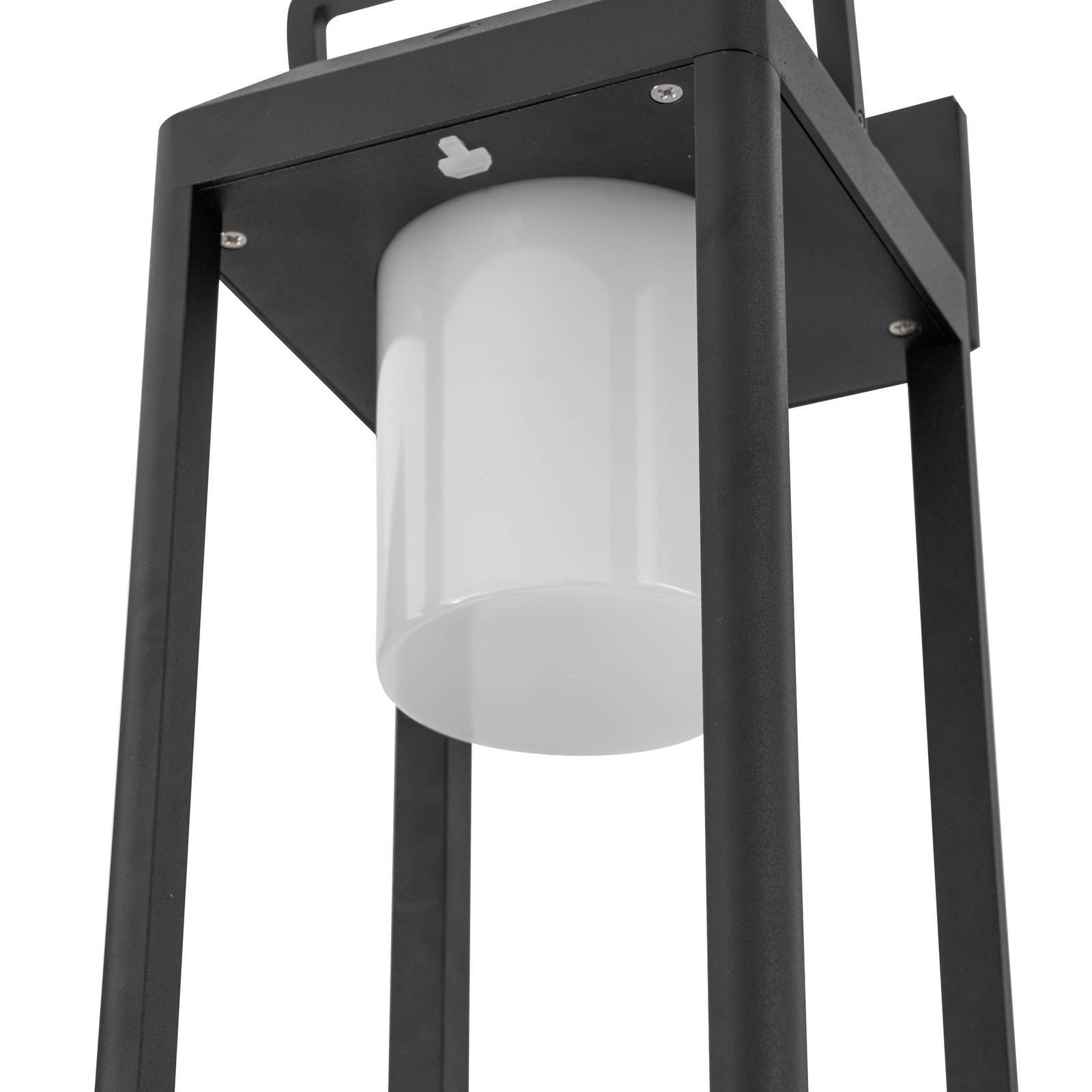 Lucande LED Solarleuchte außen 'Tilena' in schwarz aus Aluminium-4