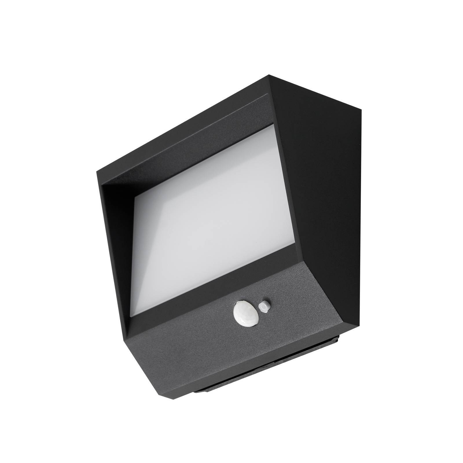Lucande LED Solarleuchte außen 'Dava' in schwarz aus Aluminium-0