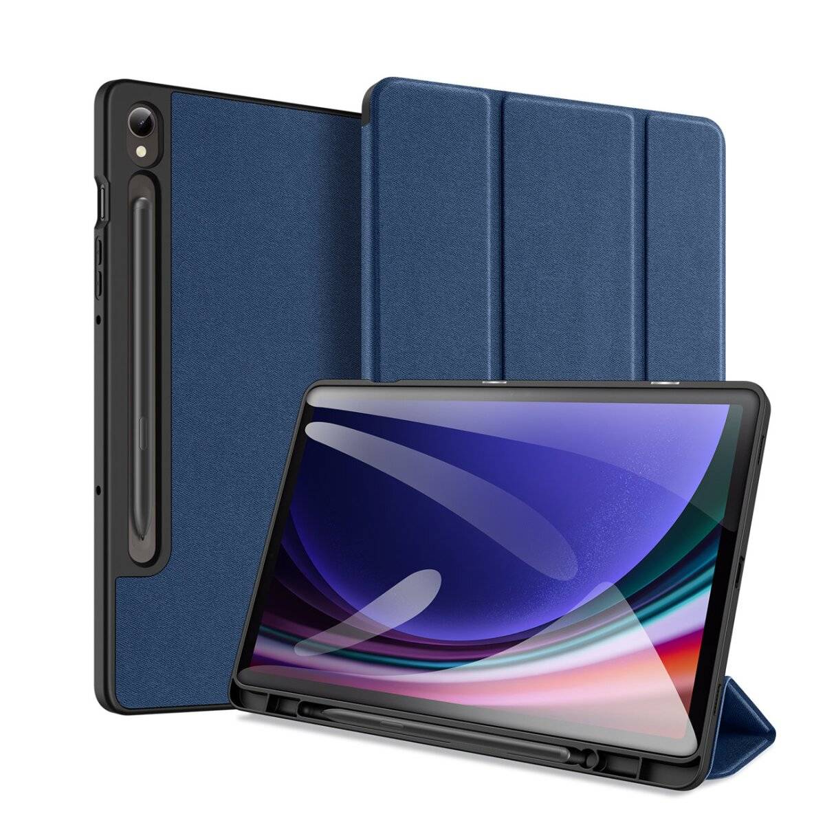 Smart Sleep Case Tablethülle kompatibel mit Samsung Galaxy Tab S10 FE Schutzhülle Blau-0