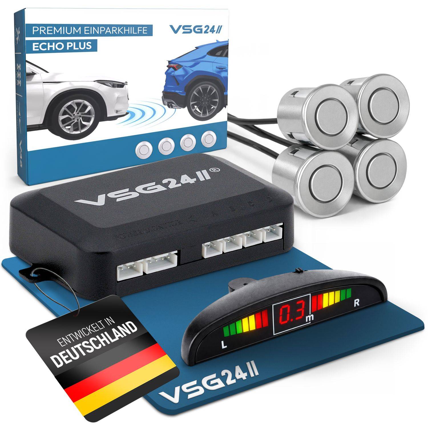VSG24 Einparkhilfen ECHO PLUS Display Front-0