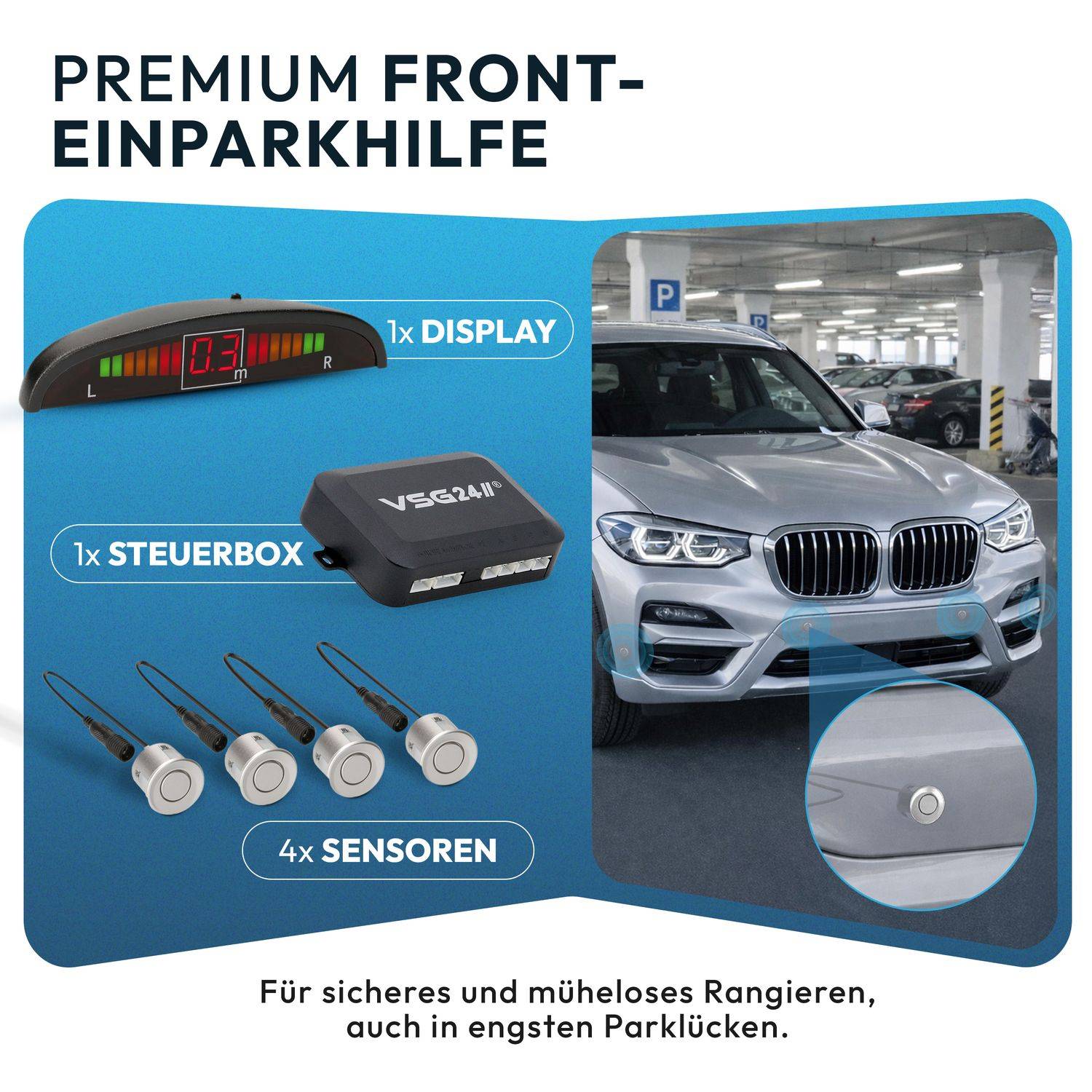 VSG24 Einparkhilfen ECHO PLUS Display Front-1