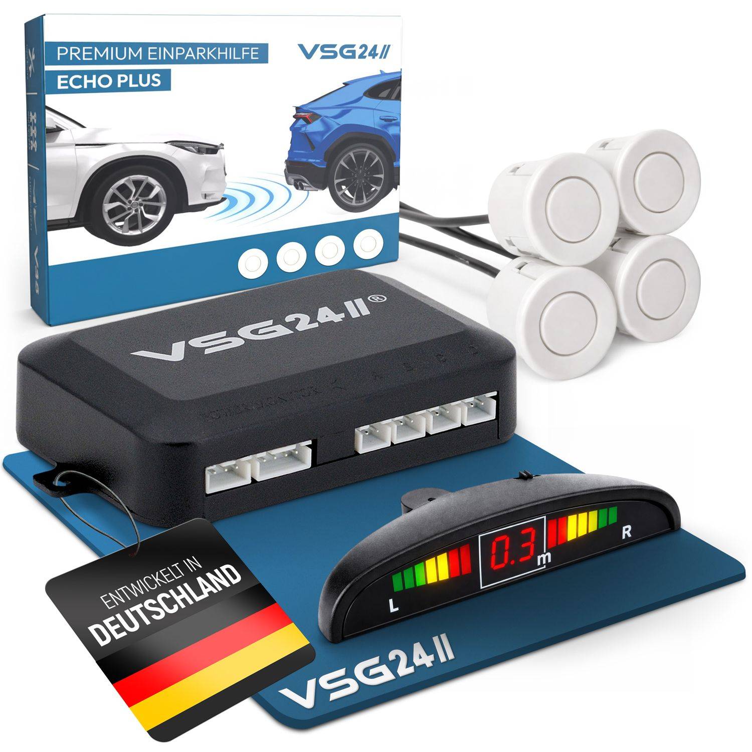 VSG24 Einparkhilfen ECHO PLUS Display Front-0