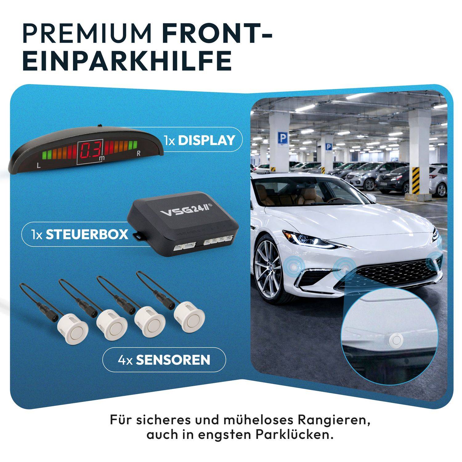 VSG24 Einparkhilfen ECHO PLUS Display Front-2