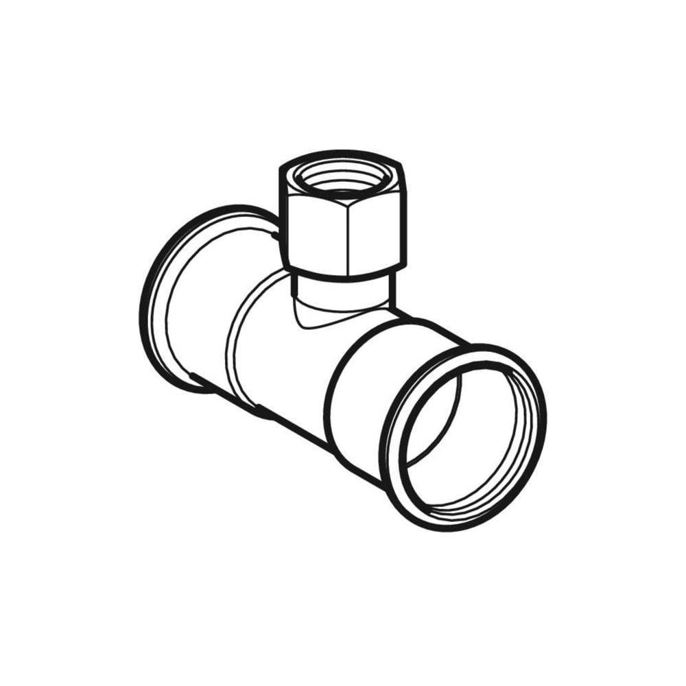 Geberit GE Mapress Therm, T-Stk., d35, Rp1/2, 35mm, NPW, 1 Stk.-1