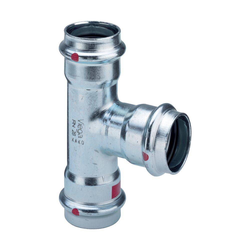 Viega T-Stück Prestabo 1118 35x22x35mm, Stahl verzinkt, SC-Contur-0