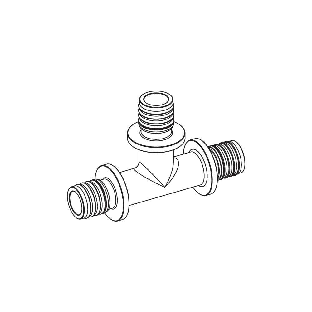 Tece flex T-Stück reduziert Dimension 40x32x32mm, Siliziumbronze-1