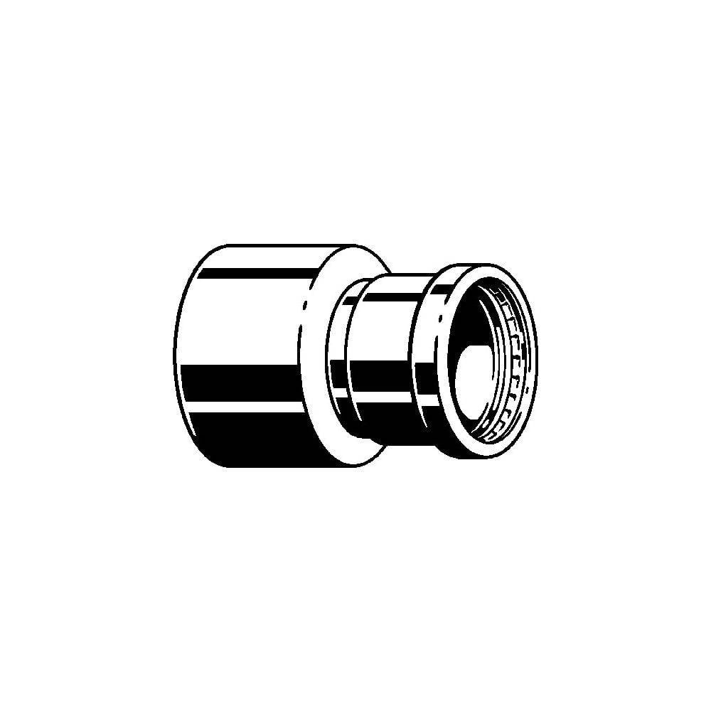 Viega Sanpress Inox G XL Reduzierstück I/A mit SC-Contur 0215.1XL, d. 76,1x54mm, Stahl nichtrostend-1