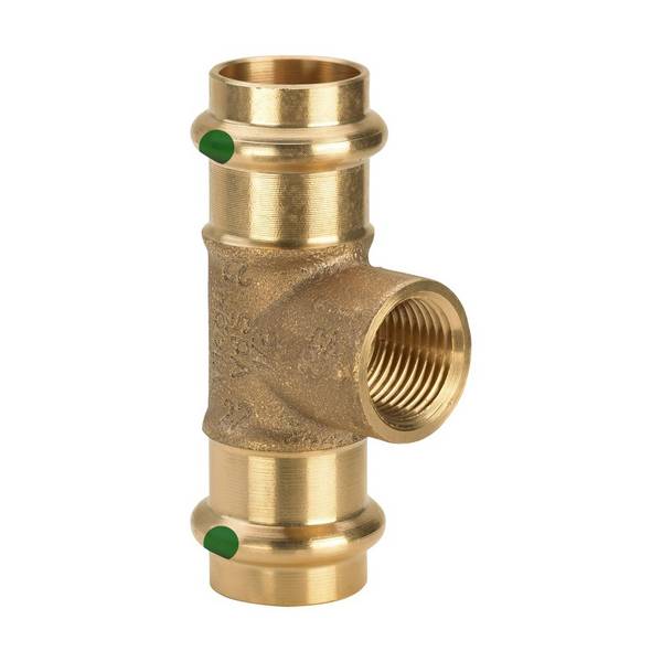 Viega T-Stück Sanpress 2217.2 22xRp 3/4x22mm, RG o Sil-br, SC-Con.