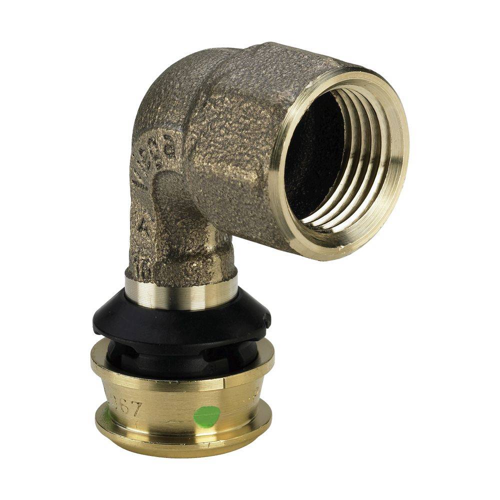 Viega Übergangsbogen Raxofix 5314.11 16mmxRp 1/2, 90Gr., m SC, Siliziumbr.-0