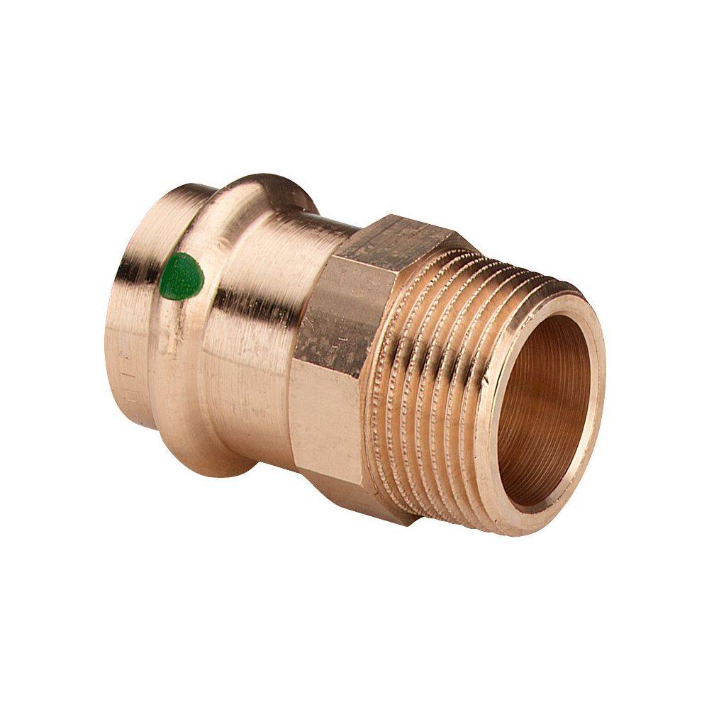 Viega Sanpress Übergangsstück mit SC-Contur 2211, d. 28mm x R 1", Siliziumbronze