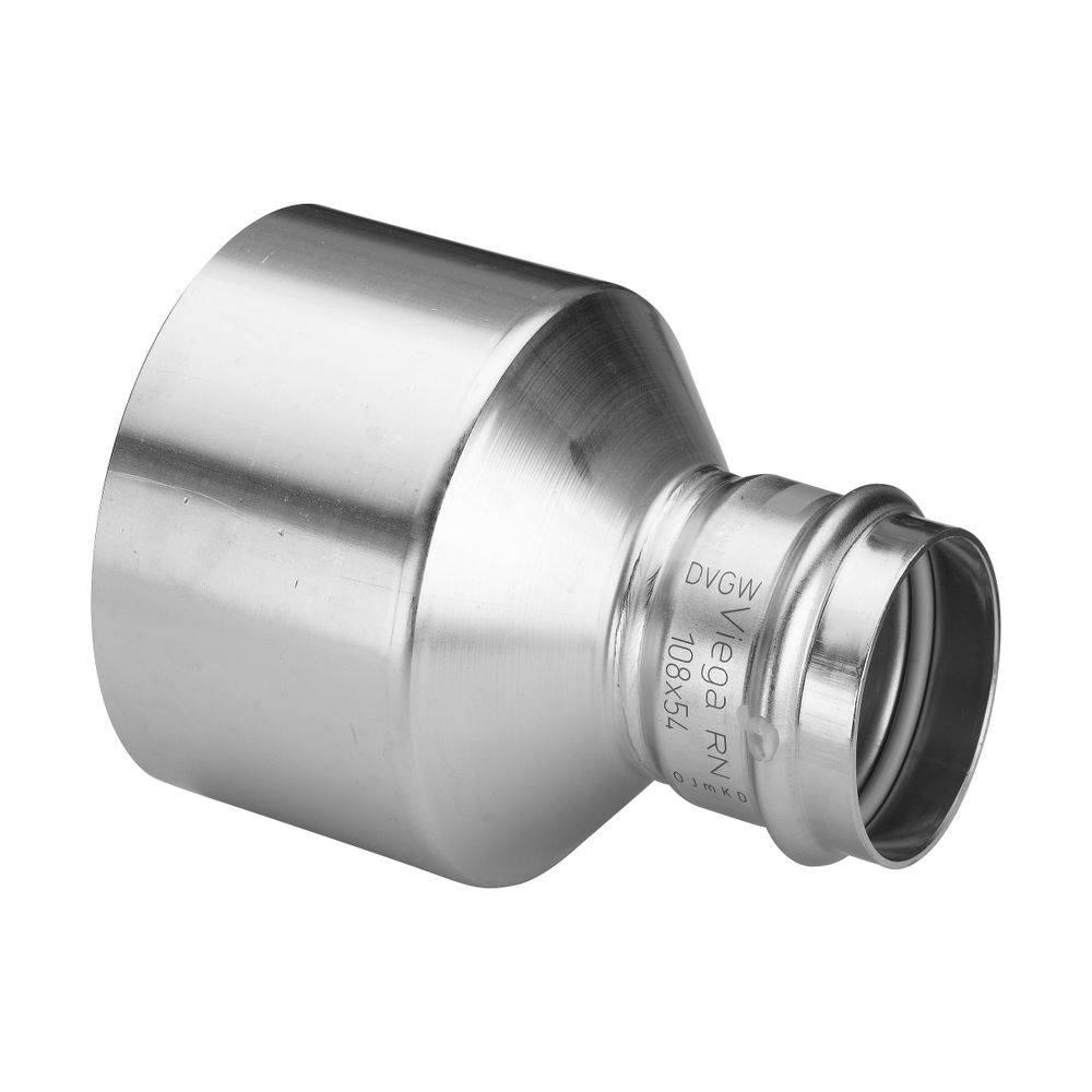 Viega Sanpress Inox G XL Reduzierstück I/A mit SC-Contur 0215.1XL, d. 76,1x54mm, Stahl nichtrostend-2