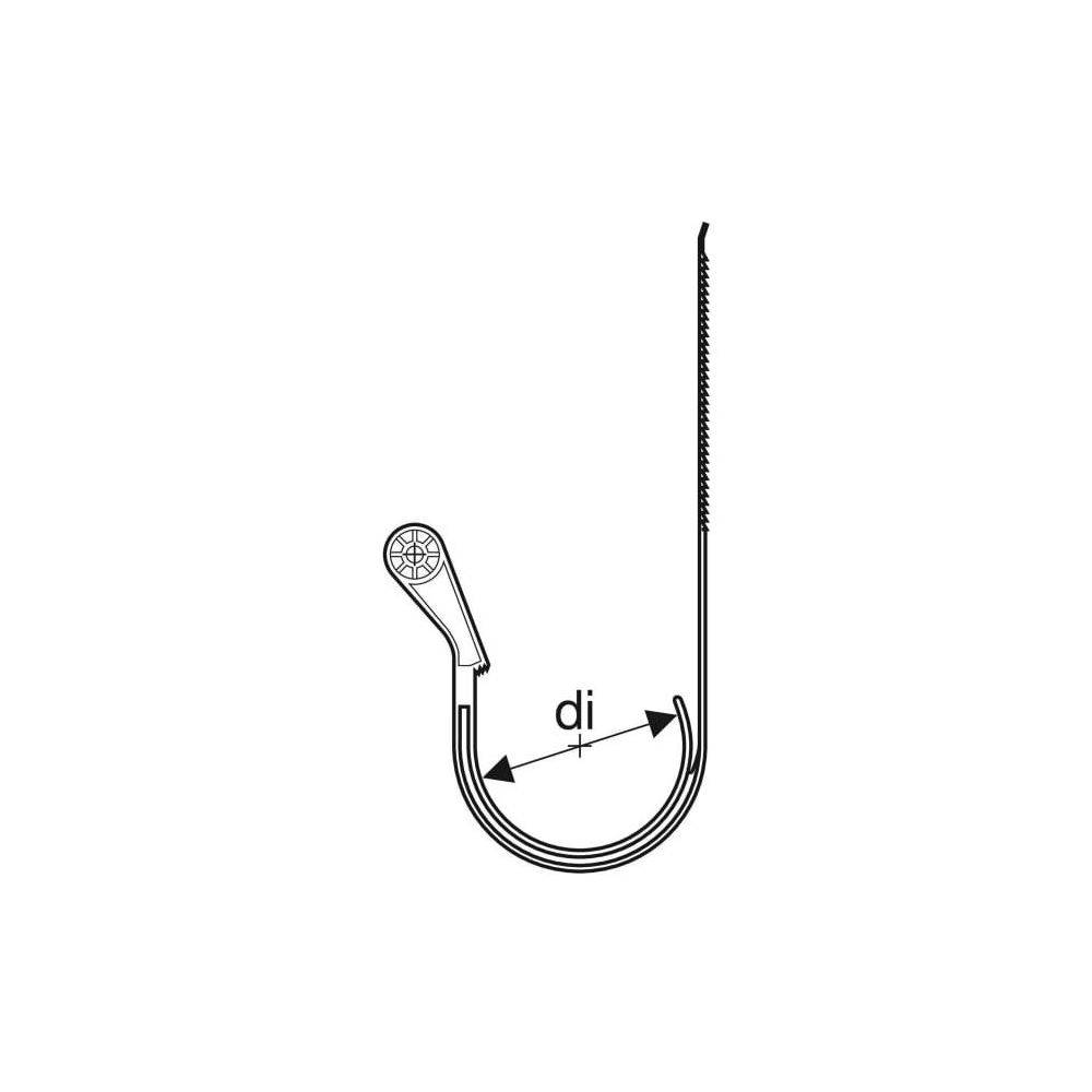 Geberit Rohrschelle GIS, DN 70, 75mm, Kunststoff, 365050001-1
