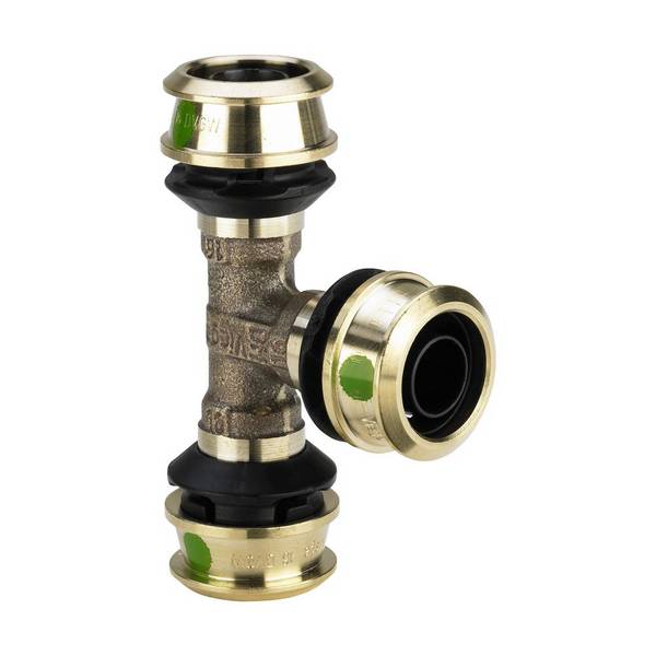 Viega T-Stück Raxofix 5318 20x20x16mm, m SC-Contur, Siliziumbronze