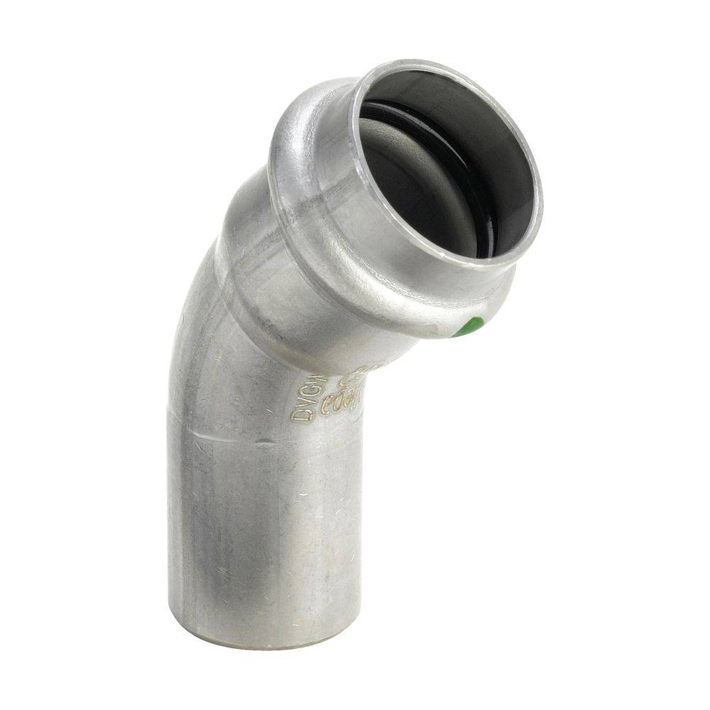Viega Bogen Sanpress Inox 2326.1 22mm, 45Gr, St nichtrostend, SC-Contur-0