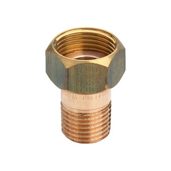 Viega Verschraubung 3335 R 3/4xG 1, Rotguss, flachdichtend