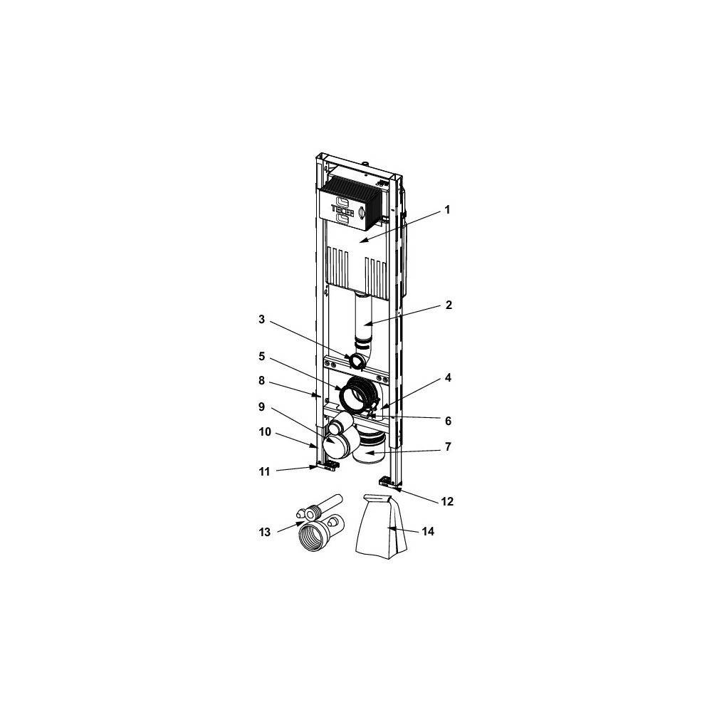 TECE TECEprofil WC-Modul mit Compact 320-Spülkasten, Bauhöhe 1120 mm-3
