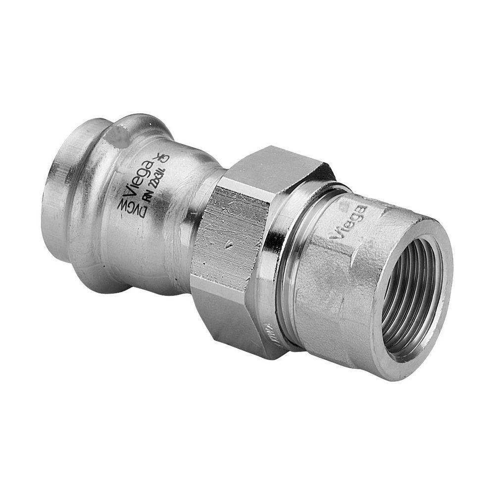 Viega Sanpress Inox Übergangsverschraubung mit SC-Contur 2362, d. 35mm x Rp 1 1/4", Stahl nichtrostend-2