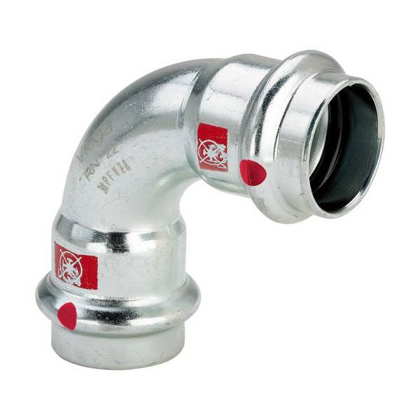 Viega Bogen Prestabo 1116 54mm, 90Grad, Stahl unlegiert, SC-Contur