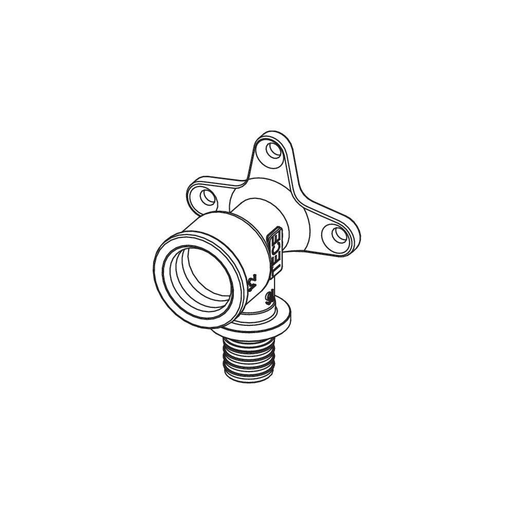 TECEflex Wandscheibe Dim. 25 x Rp 3/4", Siliziumbronze-1