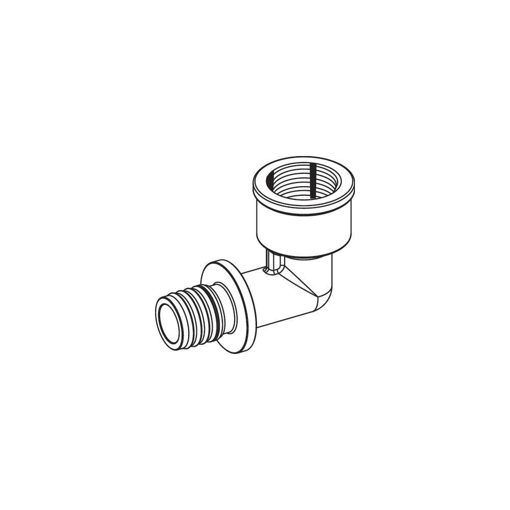 TECEflex Winkelübergangsmuffe Dim. 32 x Rp 1", Siliziumbronze-1