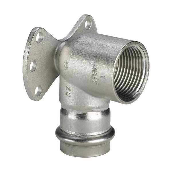 Viega Wandscheibe Sanpress Inox 2325.5 18mmxRp 1/2, St nichtrostend, SC-Contur