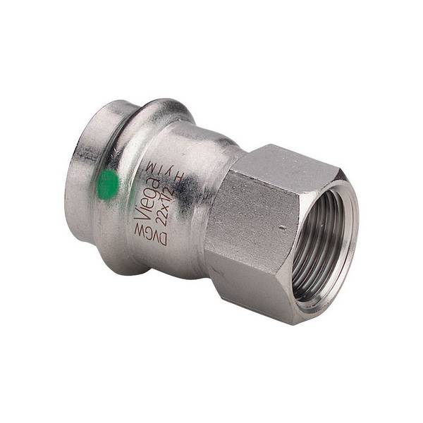 Viega Übergangsstück Sanpress Inox 2312 42mmxRp 1 1/2, St nichtr., Mehrk., SC