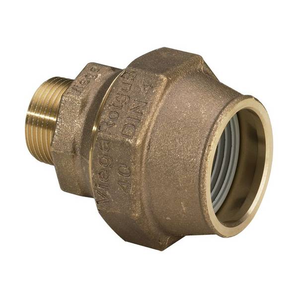 Viega Maxiplex Übergangsstück 9011, d. 32mm x R 1", Rotguss