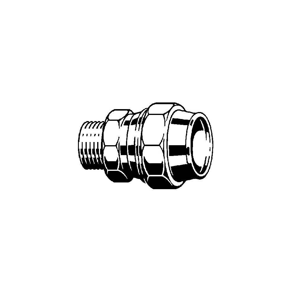 Viega Maxiplex Übergangsstück 9011, d. 32mm x R 1", Rotguss-1