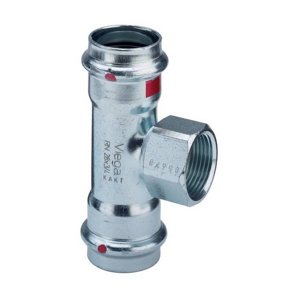 Viega T-Stück Prestabo 1117.2 22mmxRp 1/2x22mm, St unl., SC, Mehrk.