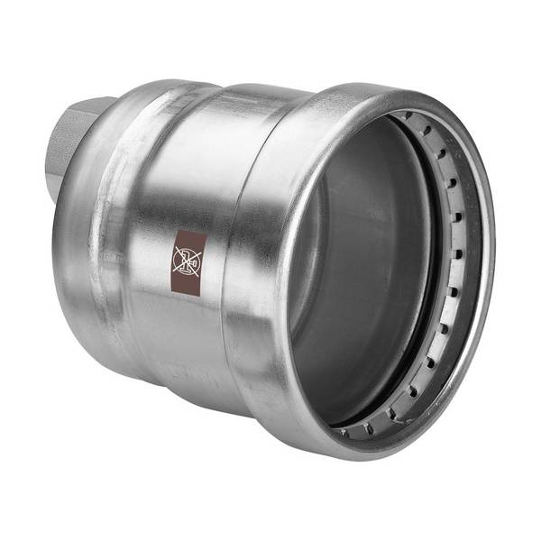 Viega Temponox XL Kappe mit SC-Contur 1756XL, 76,1mm x Rp 3/4", Stahl nichtrostend