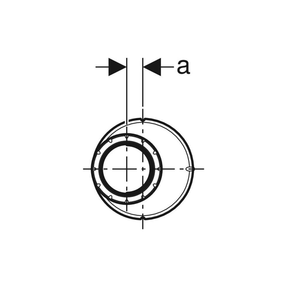 GEBERIT Geberit Reduktion DN 70/50 Silent-Pro exzentrisch d75/50-1