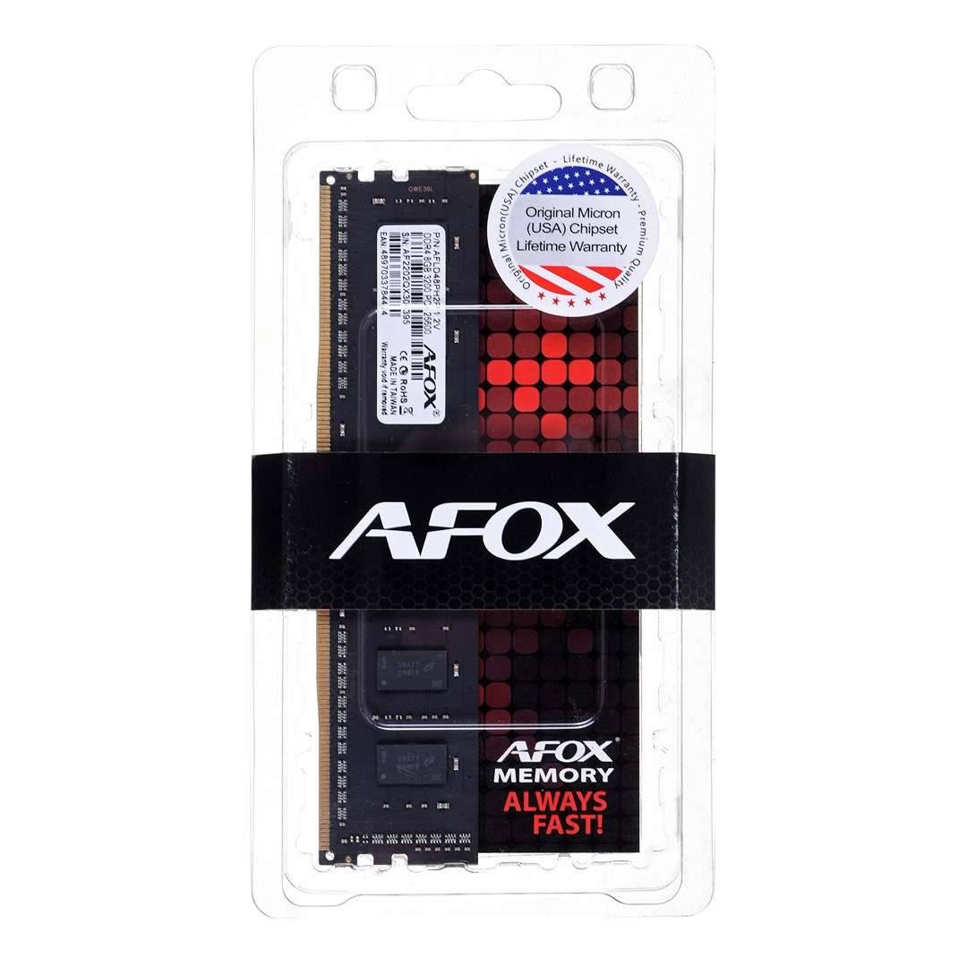 AFOX DDR4 PC3200 AFOX 16GB (1x16) CL22 retail - 16 GB - DDR4