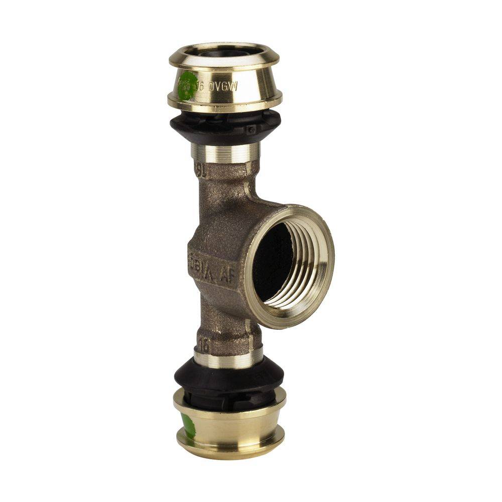 Viega Raxofix T-Stück mit SC-Contur 5317, d. 32mm x Rp 3/4" 32mm, Siliziumbronze-0