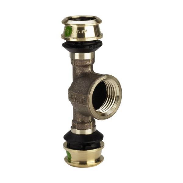 Viega Raxofix T-Stück mit SC-Contur 5317, d. 32mm x Rp 3/4" 32mm, Siliziumbronze