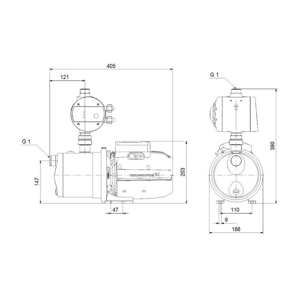 Grundfos JP 4-54 PM1, Jet Booster, P/n: 99515137-2