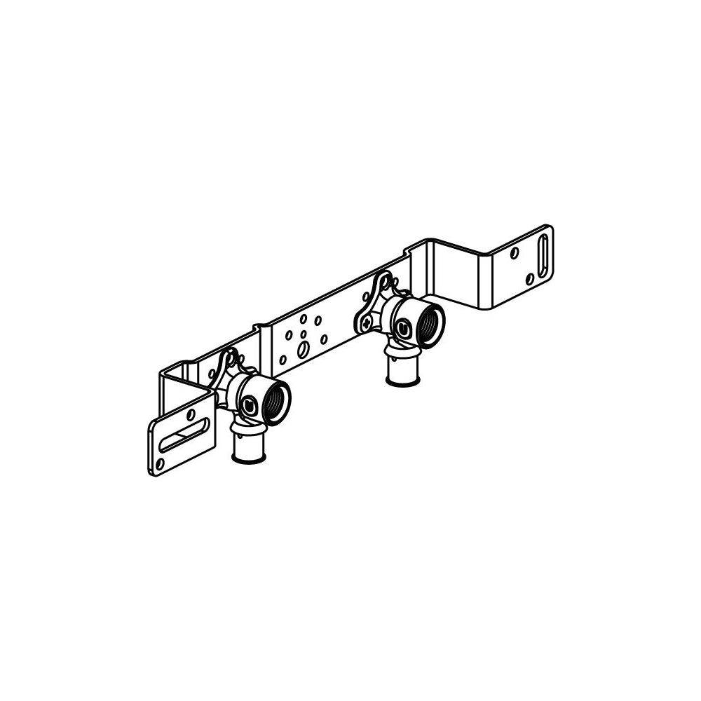 UPONOR S-Press PLUS Montageeinheit, 16, Rp1/2"FT, c/c 150 mm, 1 Stk.-1