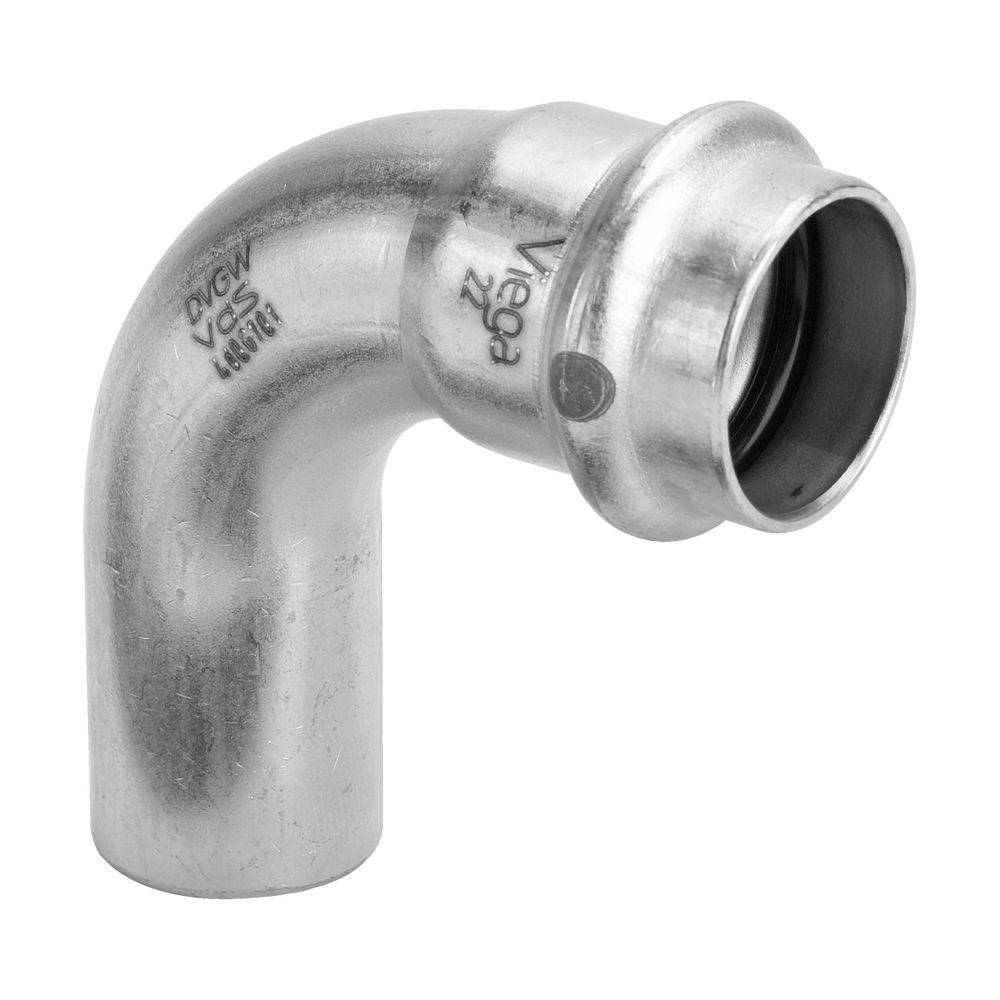 Viega Bogen Sanpress Inox 2316.1 22mm, 90G, Stahl nichtrostend, SC-Contur-2