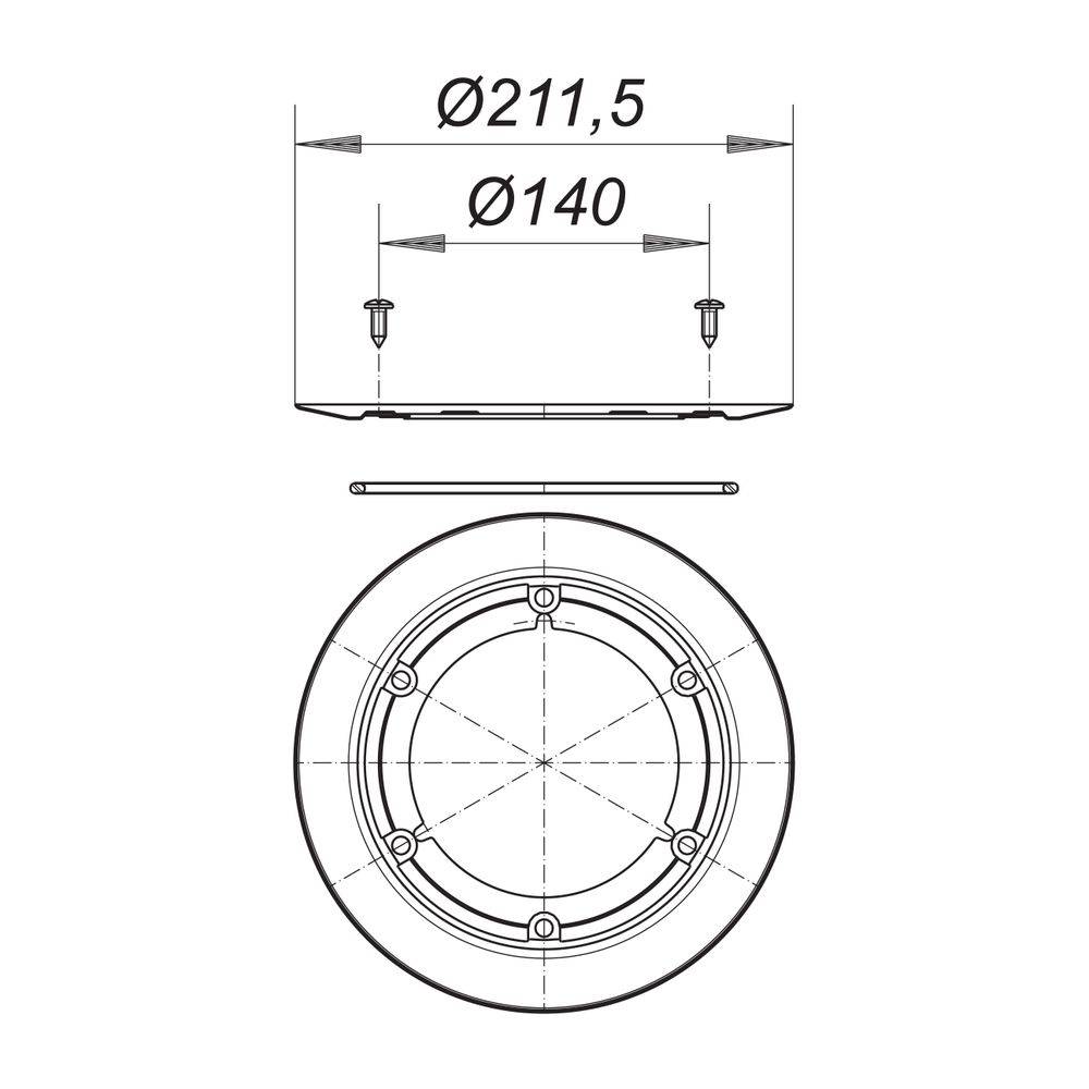 Dallmer Edelstahl-Flanschring S 10, 839503-2