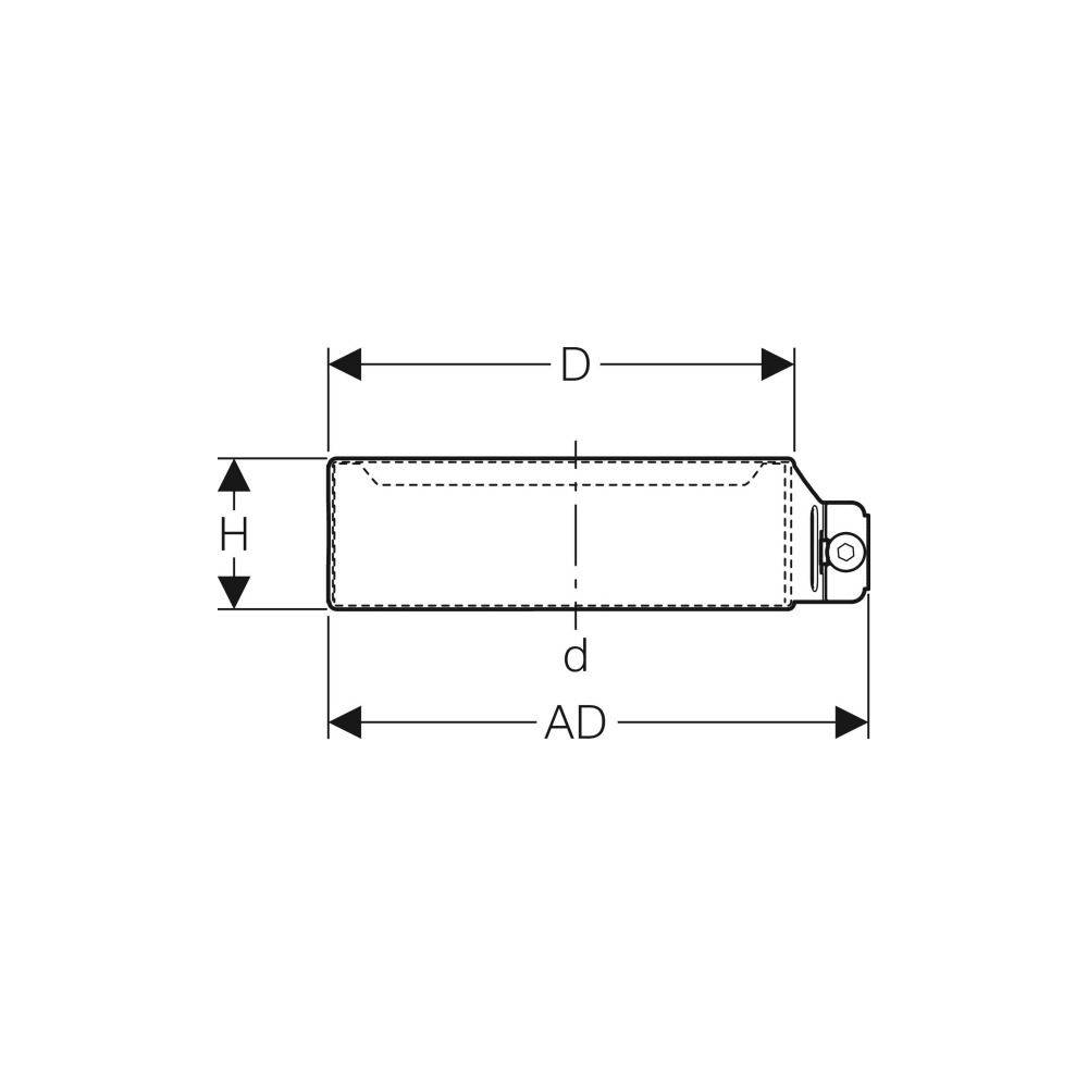 Geberit Haltekralle, DN 125, 125mm, CrNi-Stahl, 390608141-1