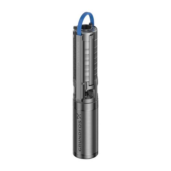 Grundfos Unterwasserpumpe SP1A-9, 3x380-415V 0,37kW 15 bar, Volumenstrom 1m3/h, Einschaltart DOL m. Stecker u.