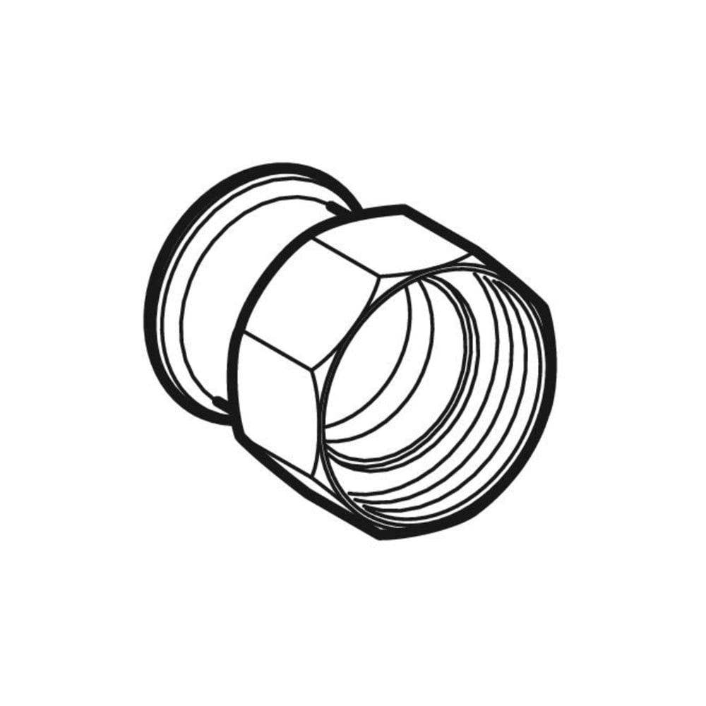 Geberit Mapress Kupfer Übergang mit Überwurfmutter, D 22mm, ID 32mm, G 1 1/2", Rotguss bleifrei-2