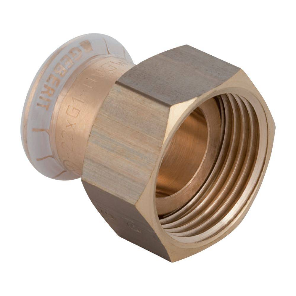 Geberit Mapress Kupfer Übergang mit Überwurfmutter, D 22mm, ID 32mm, G 1 1/2", Rotguss bleifrei-3