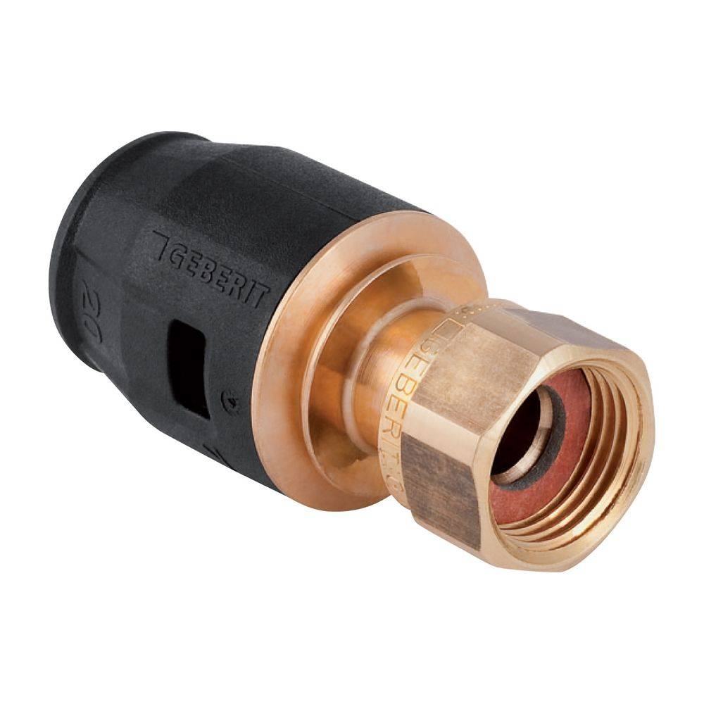 Geberit PushFit Übergang mit Überwurfmutter, d 20mm, di 11mm, G 1/2″, Rotguss bleifrei-2