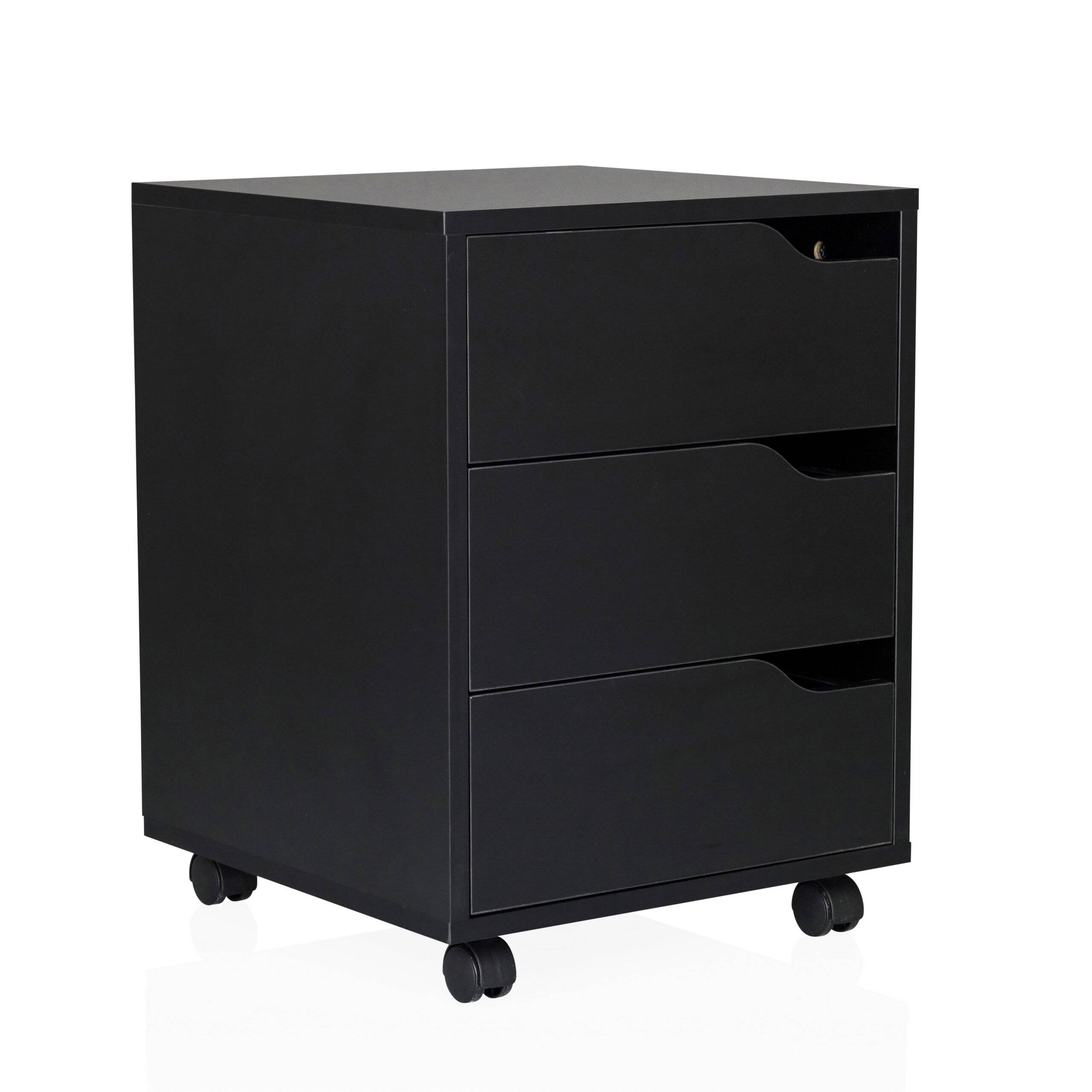 Rollcontainer ORGANISER I schwarz schwarz hjh OFFICE-0