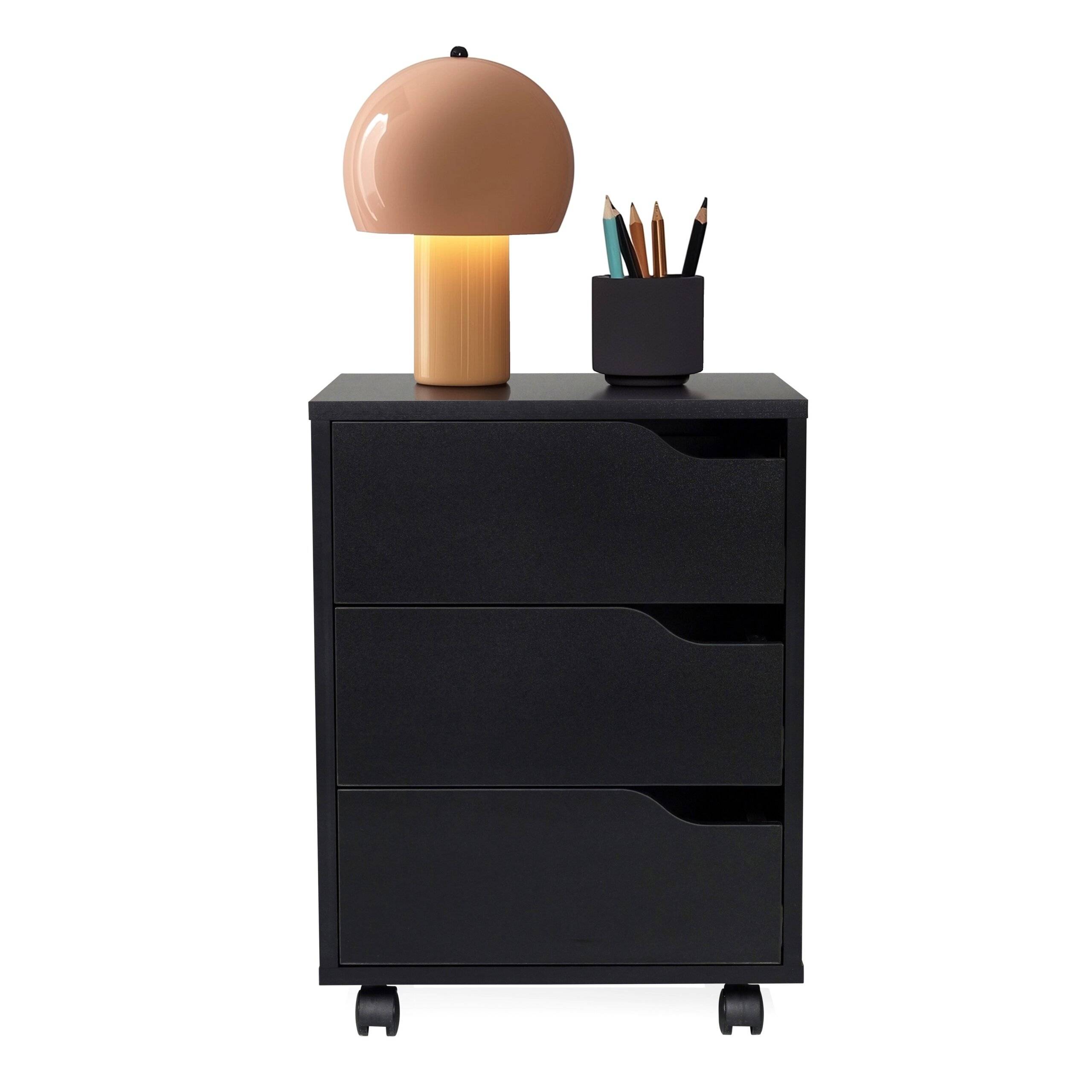 Rollcontainer ORGANISER I schwarz schwarz hjh OFFICE-1