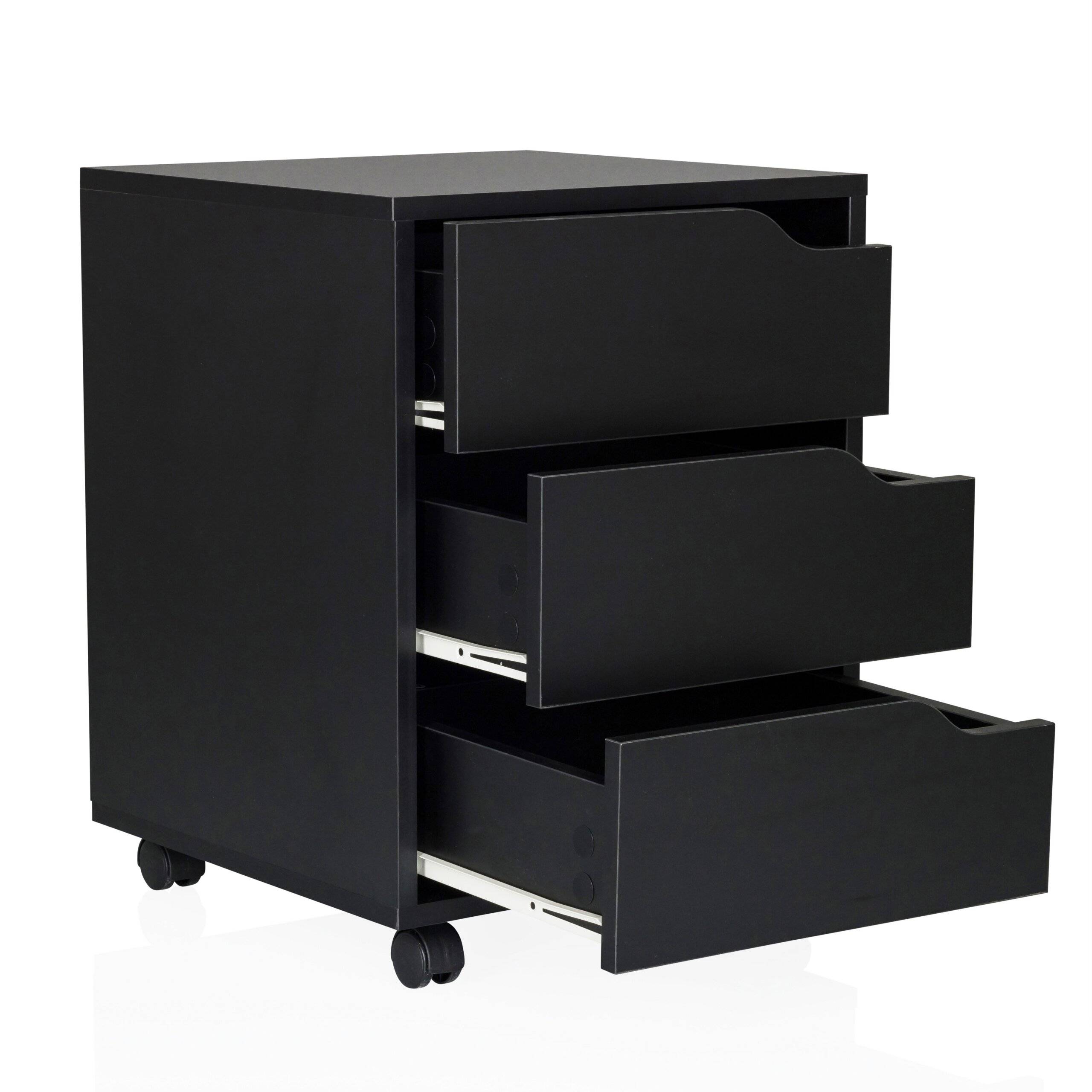 Rollcontainer ORGANISER I schwarz schwarz hjh OFFICE-2