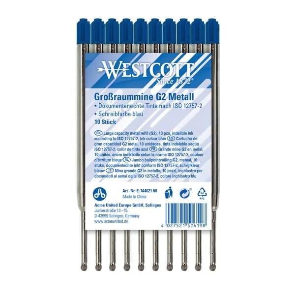 Kugelschreibermine G2 E-744621 00 1,2mm blau 10 Stück-1