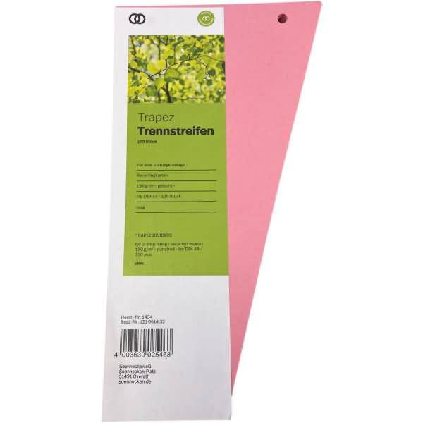 Soennecken Trennstreifen oeco 1434 12,5/6,5x24cm rosa 100St.-0