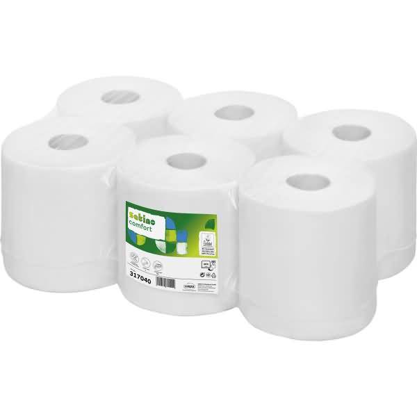 Handtuchrolle 317040 20x35cm 300m 1-lagig RC hochweiß 6 Stück-0